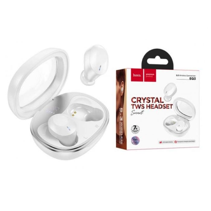 Бездротові навушники TWS HOCO EQ3 Smart White (6931474798565)