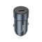 Автомобільний зарядний пристрій HOCO Z57 Glorious single-port PD30W car charger Metal Gray (6942007633048)