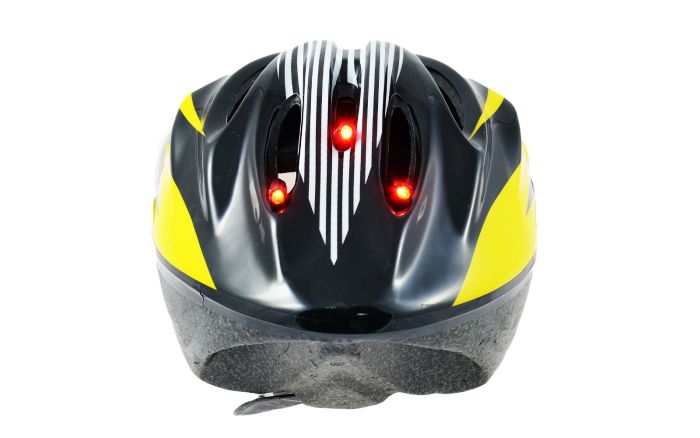 Ліхтар велосипедний 4 LED лампочки "HELMET" на велошолом (88305-IS)