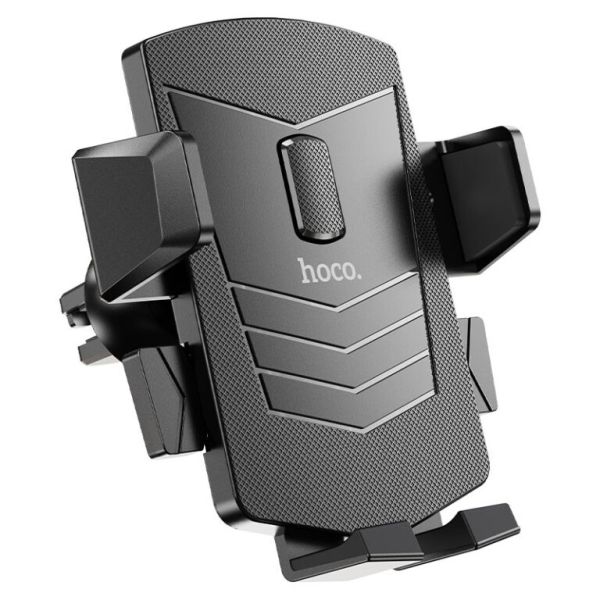 Автотримач для телефона HOCO CA86 Davy one-button air outlet car holder Black (6931474751485)
