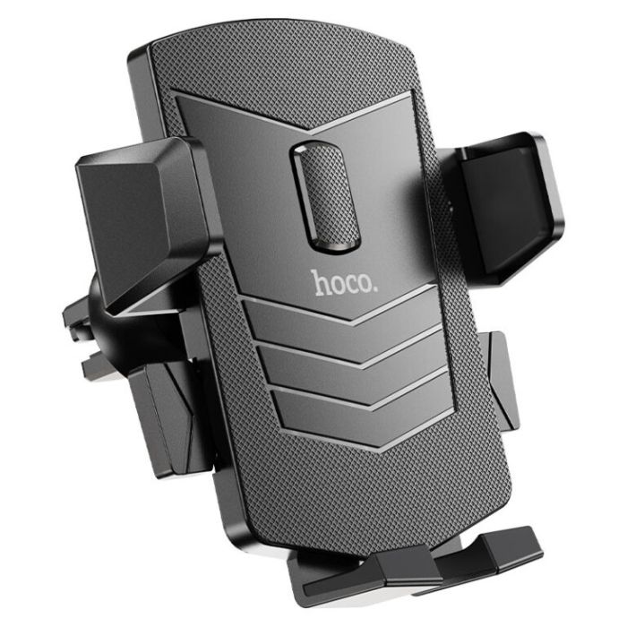 Автотримач для телефона HOCO CA86 Davy one-button air outlet car holder Black (6931474751485)