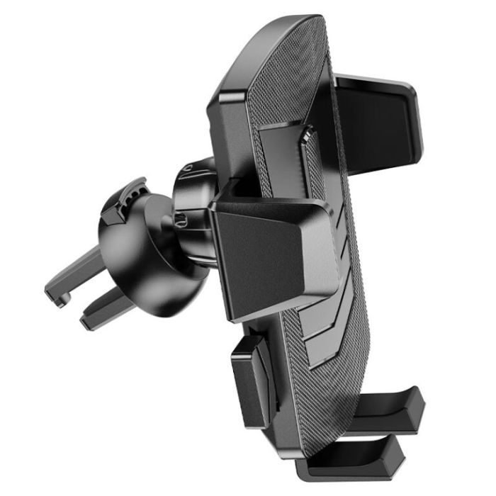Автотримач для телефона HOCO CA86 Davy one-button air outlet car holder Black (6931474751485)