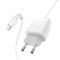 Мережевий зарядний пристрій з кабелем HOCO C72Q Glorious single port QC3.0 charger set(Micro) 18W White (6931474732538)