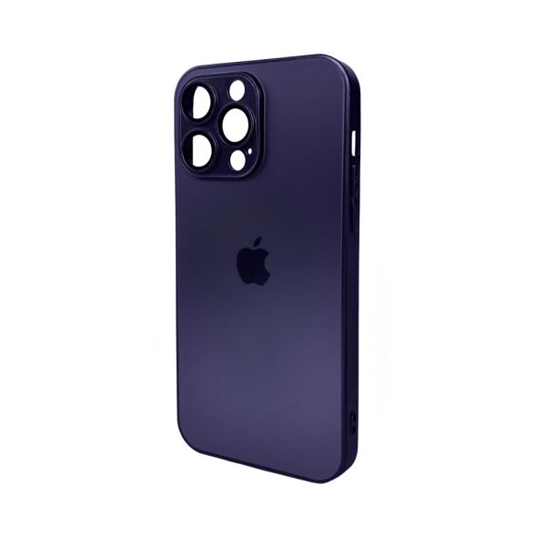 Чохол для смартфона AG Glass Matt Frame Color Logo for Apple iPhone 15 Pro Max Deep Purple (AGMattFrameiP15PMPurple)