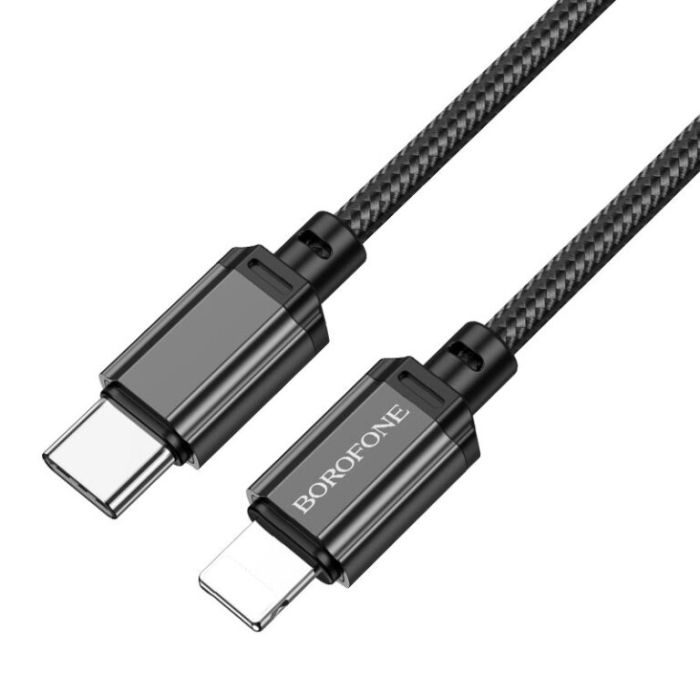 Кабель BOROFONE BX87 Sharp PD charging data cable for iP Black (6974443388985)