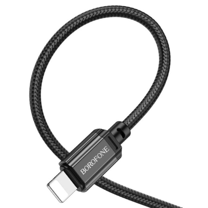 Кабель BOROFONE BX87 Sharp PD charging data cable for iP Black (6974443388985)