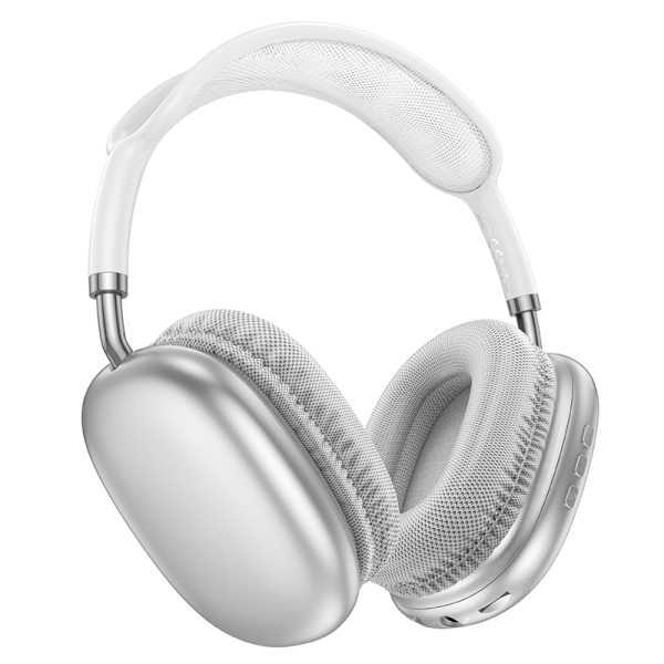 Бездротові накладні навушники BOROFONE BO22 Plus Elegant BT headphones Silver (6941991115202)