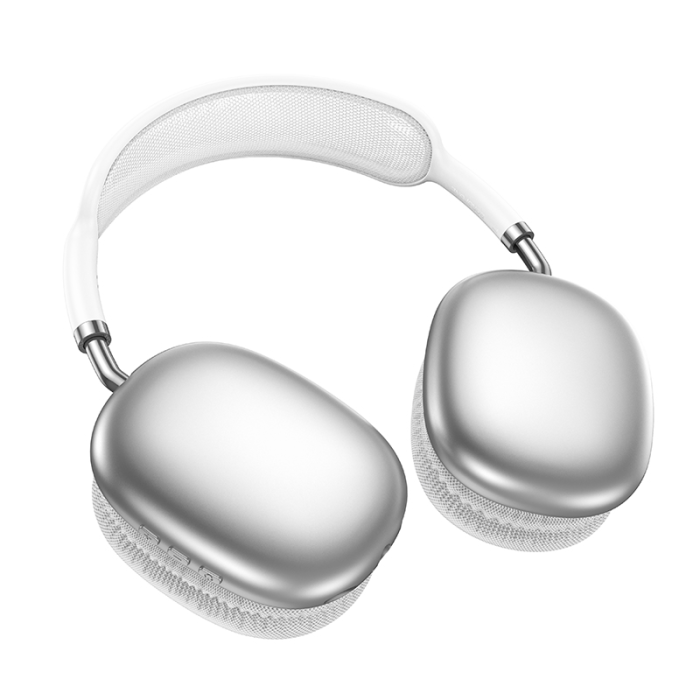 Бездротові накладні навушники BOROFONE BO22 Plus Elegant BT headphones Silver (6941991115202)