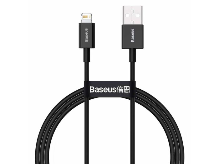 Кабель Baseus Superior Series USB to iP 2.4A 2m Black (CALYS-C01)