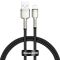 Кабель Baseus Cafule Series Metal Data Cable USB to IP 2.4A 0.25m Black (CALJK-01)