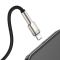 Кабель Baseus Cafule Series Metal Data Cable USB to IP 2.4A 0.25m Black (CALJK-01)
