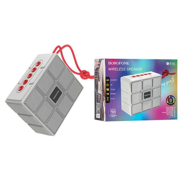 Портативна колонка BOROFONE BR16 Gage sports wireless speaker Gray (6931474749949)