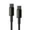 Кабель Baseus Tungsten Gold Fast Charging Data Cable Type-C to Type-C 100W 1m Black (CATWJ-01)