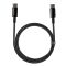 Кабель Baseus Tungsten Gold Fast Charging Data Cable Type-C to Type-C 100W 1m Black (CATWJ-01)