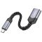 Кабель-перехідник HOCO UA24 Type-C male to USB female 3.0 converter Metal Gray (6942007608848)