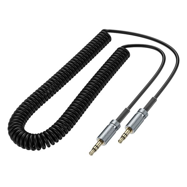 Аудiокабель HOCO UPA31 3.5mm male to 3.5mm male, TPU, 3m, Black (6942007631235)