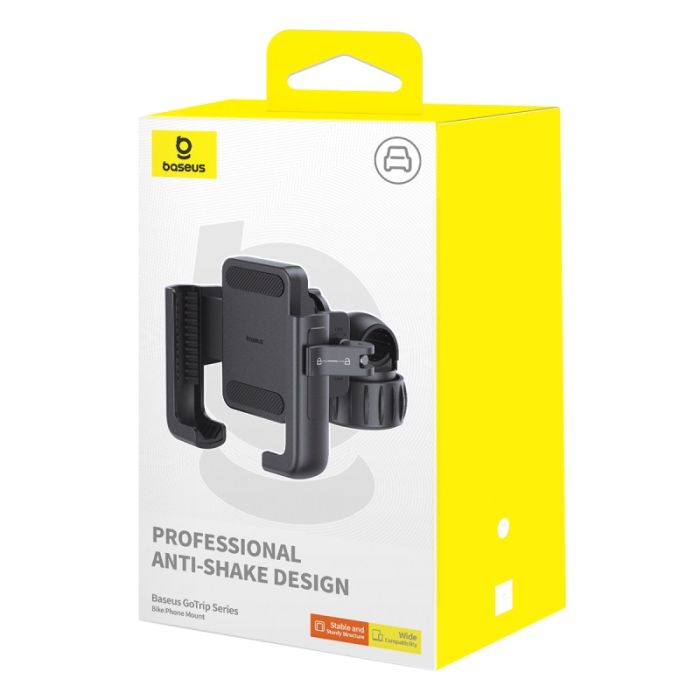 Велотримач для телефона Baseus GoTrip Series Bike Phone Mount Cluster Black (C40572301111-00)