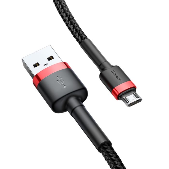 Кабель Baseus cafule Cable USB For Micro 2A 3m Red+Black (CAMKLF-H91)