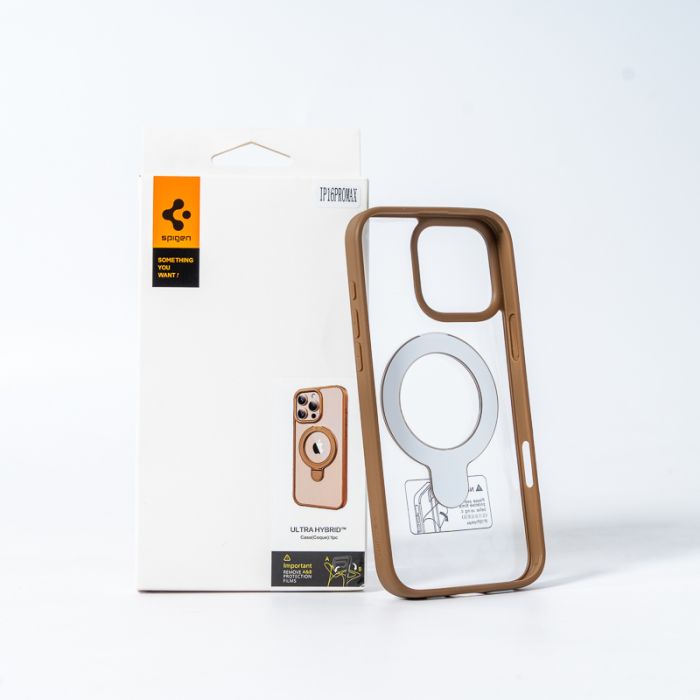 Чохол для смартфона Spigen AAA Magnetic Ring for Apple iPhone 16 Pro Max Brown (SPGMGRING16ProMaxBrown)