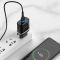 Мережевий зарядний пристрій з кабелем HOCO C12Q Smart QC3.0 charger set(Type-C) 18W Black (6931474716293)