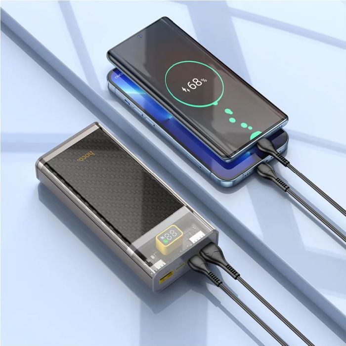 Зовнішній акумулятор HOCO J103A Discovery edition 22.5W fully compatible power bank(20000mAh) Gray (6931474788948)