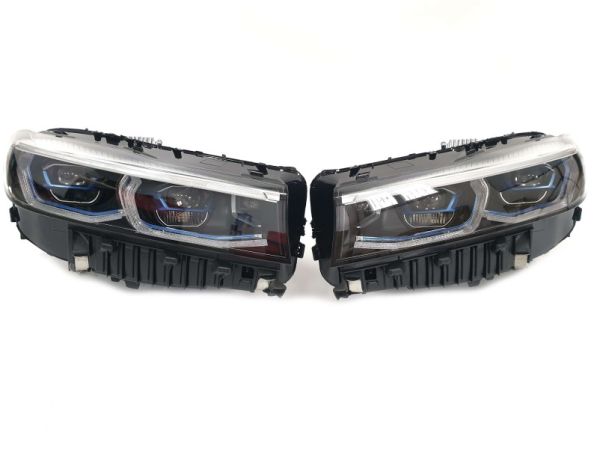 Передние фары (Full Led в стиле Laser) апгрейд в LCI на BMW 7 Series G11/G12 2015-2019 года