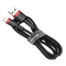 Кабель Baseus Cafule Cable USB For iP 2A 3m Red+Black (CALKLF-R91)