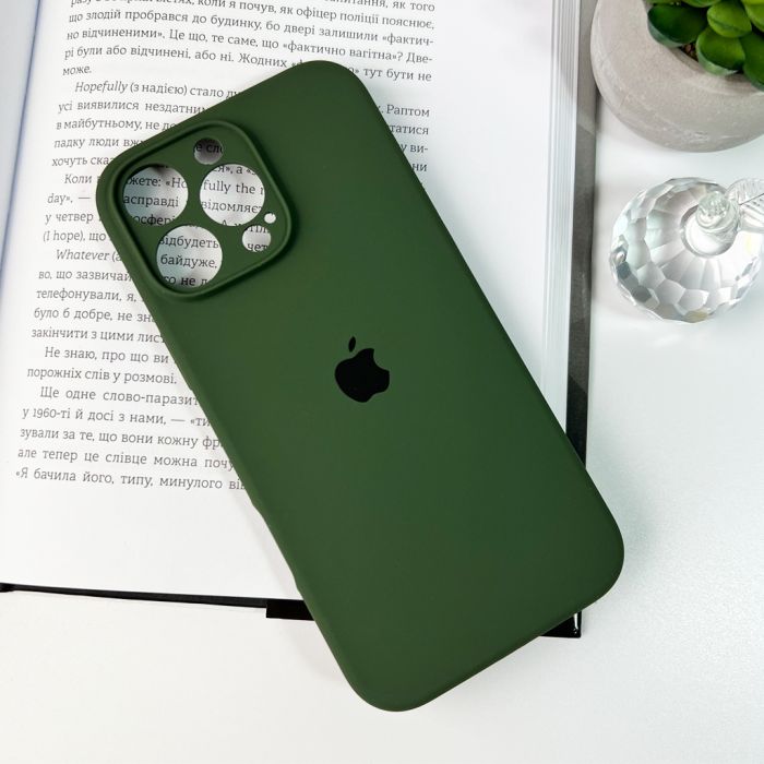 Чохол для смартфона Silicone Full Case AA Camera Protect for Apple iPhone 16 Pro Max 40,Atrovirens (FullAAi16PM-40)