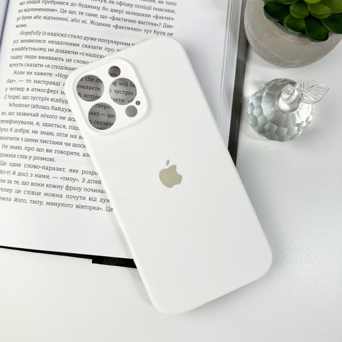 Чохол для смартфона Silicone Full Case AA Camera Protect for Apple iPhone 16 Pro 8,White (FullAAi16P-8)