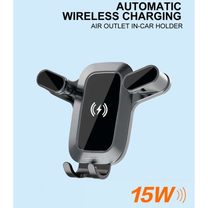 Автотримач для телефона з БЗП WUW-Z29 Black (6972573336258)