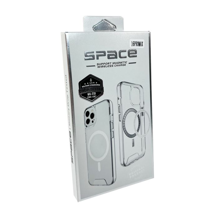 Чохол для смартфона Space Magnetic for Apple iPhone 16 Pro Max Transparent (SpaceMAG16pmClear)