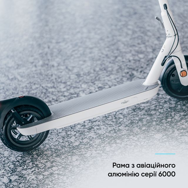 Електросамокат OKAI ES10-NEON Lite White 9", 300(600)W, 7.8Ah, 30km, 25km\h, 20%, NFC, App, 15kg (ES10-W)