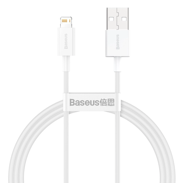Кабель Baseus Superior Series USB to iP 2.4A 1m White (CALYS-A02)