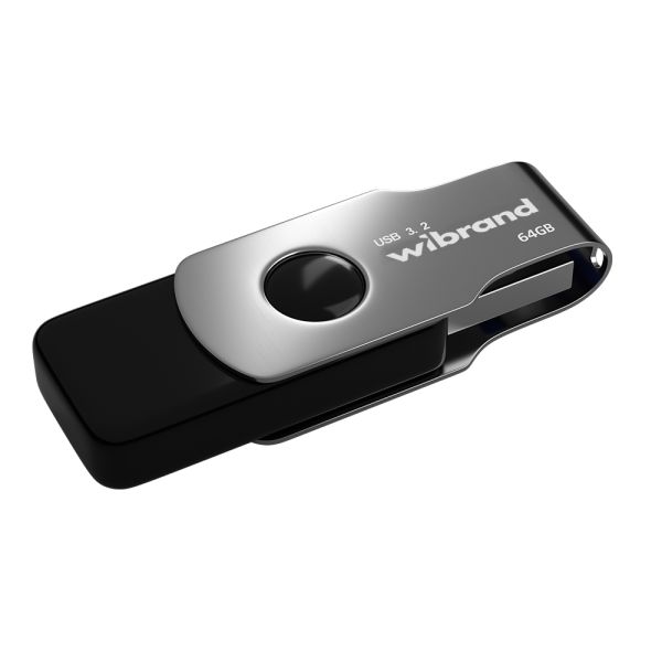 Флеш-накопичувач Wibrand USB 3.2 Gen1 Lizard 64GB Black (WI3.2/LI64P9B)