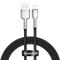 Кабель Baseus Cafule Series Metal Data Cable USB to IP 2.4A 1m Black (CALJK-A01)