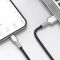 Кабель Baseus Cafule Series Metal Data Cable USB to IP 2.4A 1m Black (CALJK-A01)
