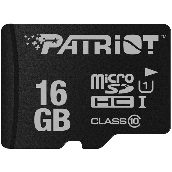 Карта пам'яті microSDHC (UHS-1) Patriot LX Series 16Gb class 10 (PSF16GMDC10)
