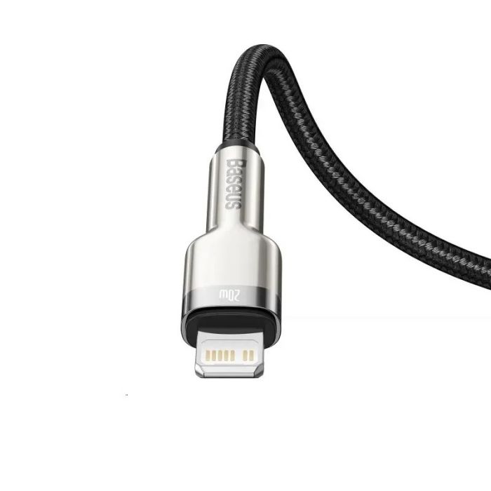 Кабель Baseus Cafule Series Metal Data Cable Type-C to iP PD 20W 1m Black (CATLJK-A01)