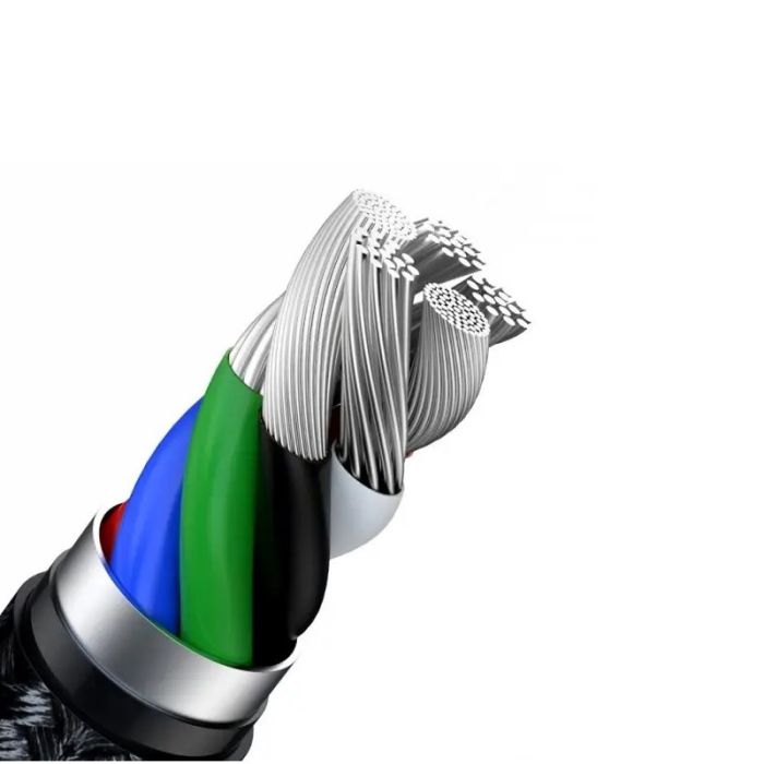 Кабель Baseus Cafule Series Metal Data Cable Type-C to iP PD 20W 1m Black (CATLJK-A01)