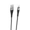 Кабель BOROFONE BX32 USB to Micro 2.4A, 1m, nylon, aluminum+TPE connectors, Black (6931474710437)