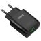 Мережевий зарядний пристрій HOCO C72Q Glorious single port QC3.0 charger 18W Black (6931474732507)