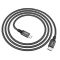 Кабель HOCO X14 Type-C to iP 3A, 20W, 1m, nylon, aluminum connectors, Black (6931474752192)