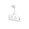 Мережевий подовжувач HOCO  AC11A Voyage 2-position expansion socket(1C3A) White (6942007607063)