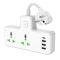 Мережевий подовжувач HOCO  AC11A Voyage 2-position expansion socket(1C3A) White (6942007607063)