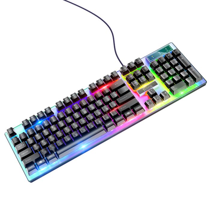 Миша + клавіатура HOCO GM18 Luminous gaming keyboard and mouse set Black (6931474783684)