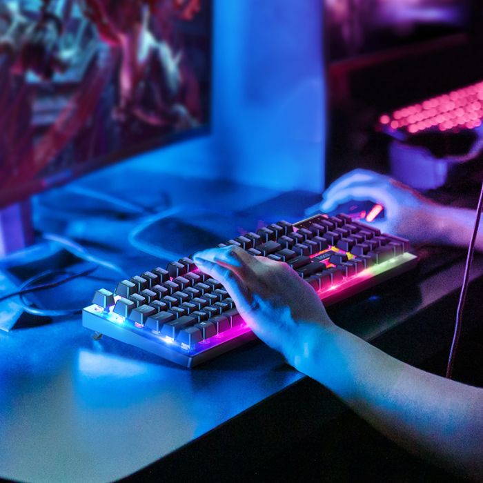 Миша + клавіатура HOCO GM18 Luminous gaming keyboard and mouse set Black (6931474783684)