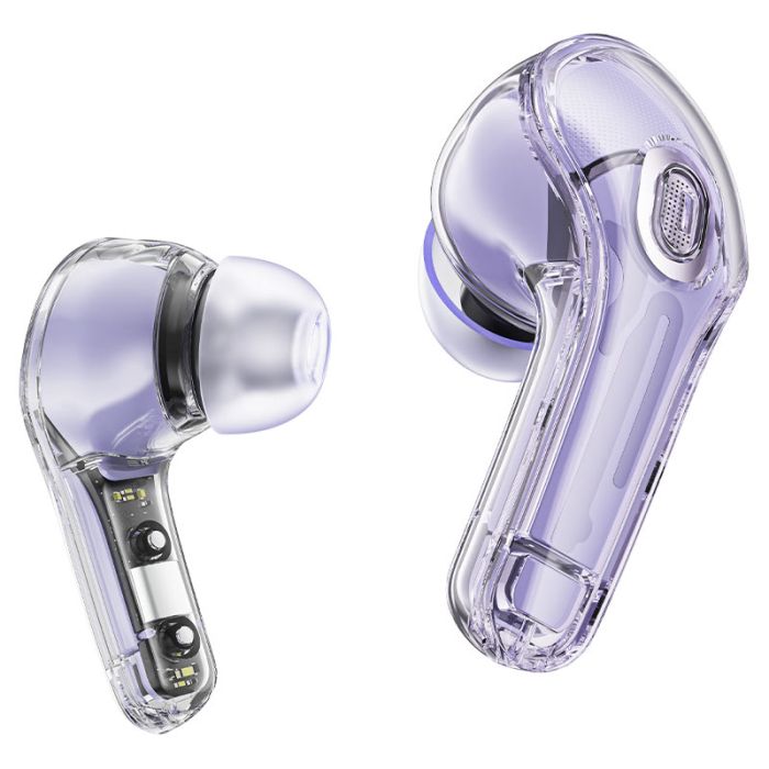 Бездротові навушники TWS ACEFAST T8 Crystal Alfalfa Purple (6974316282266)