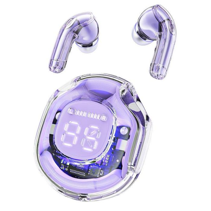 Бездротові навушники TWS ACEFAST T8 Crystal Alfalfa Purple (6974316282266)