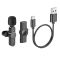 Бездротова мікрофонна система BOROFONE BFK12 Trophy lavalier (Lightning) Black (6941991106385)