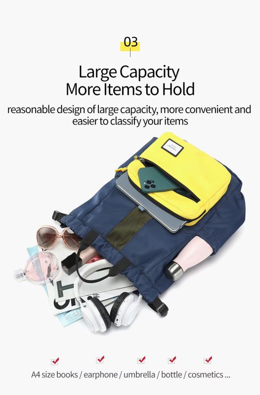 Рюкзак Tigernu T-S8511 14" Blue with Yellow (T-S8511BlueY)